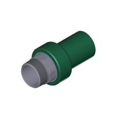 Adaptateur mâle nickelé...